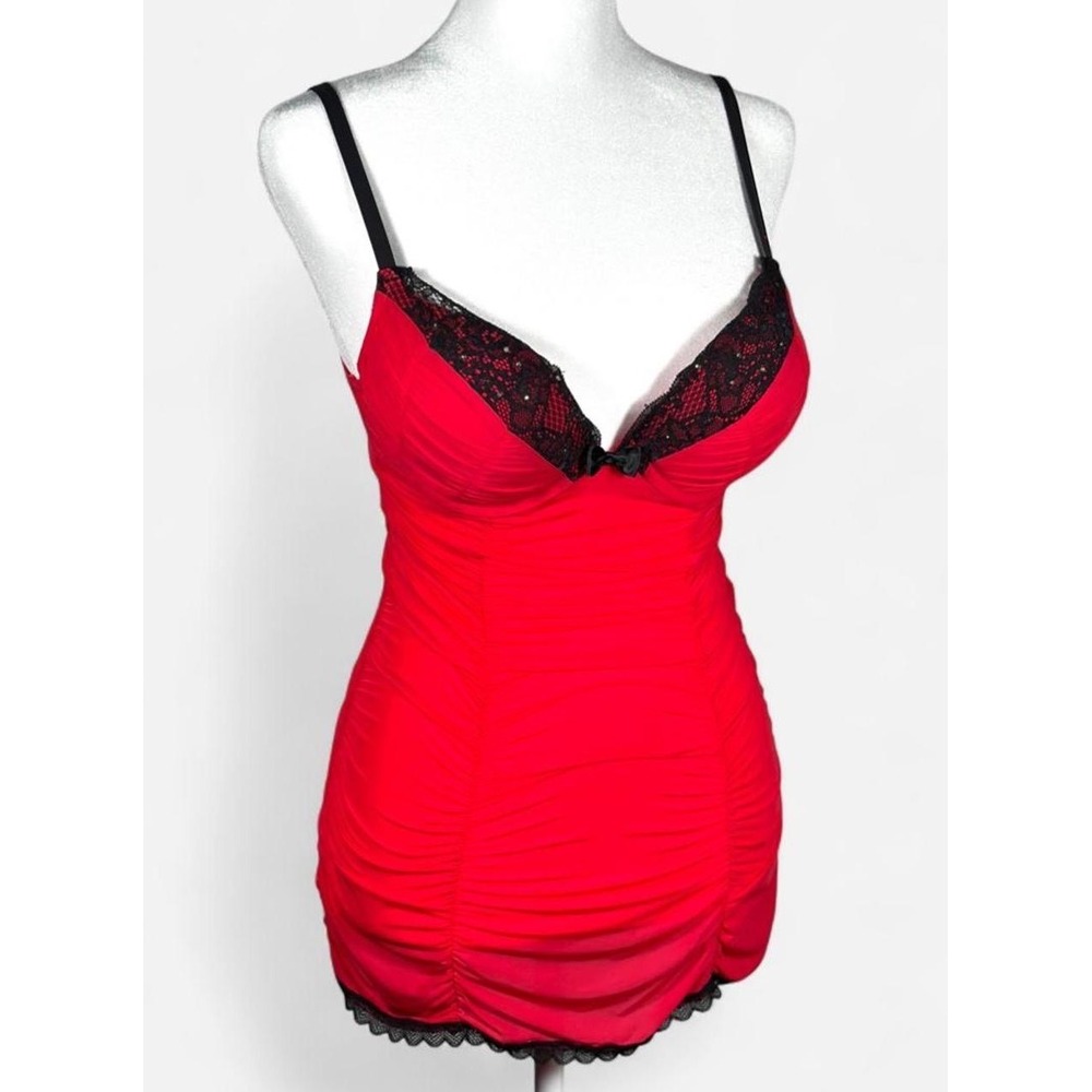 Y2K La Senza Lingerie, Hello Sugar, Push Up Bra, Red, Size Small